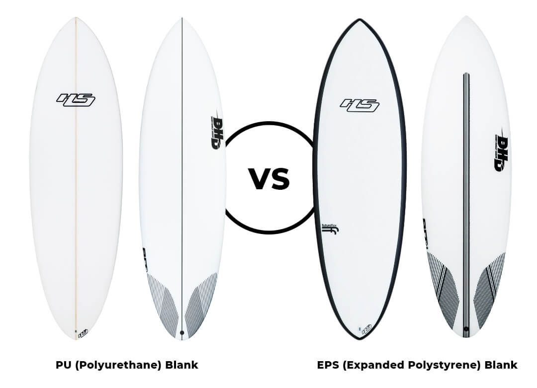 PU VS EPS surfboard foam blank